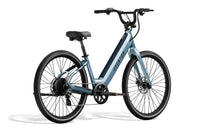 Aventon Pace 4 Electric Bike Blue Steel Rear Side