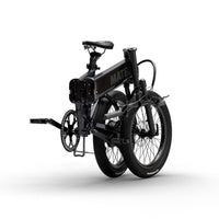 MATE Fusion Folding Electric Bike Subdued Black Folded