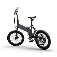 MATE Fusion Folding Electric Bike Subdued Black Rear Side Left