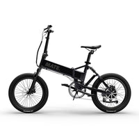 MATE Fusion Folding Electric Bike Subdued Black Side Left