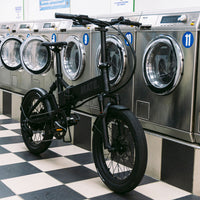 MATE X Evo Folding Electric Bike Lifestyle Laundry