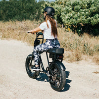 ampd brothers ace-x ebike lifestyle woman riding
