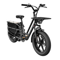 fiido t2 longtail cargo ebike grey side front