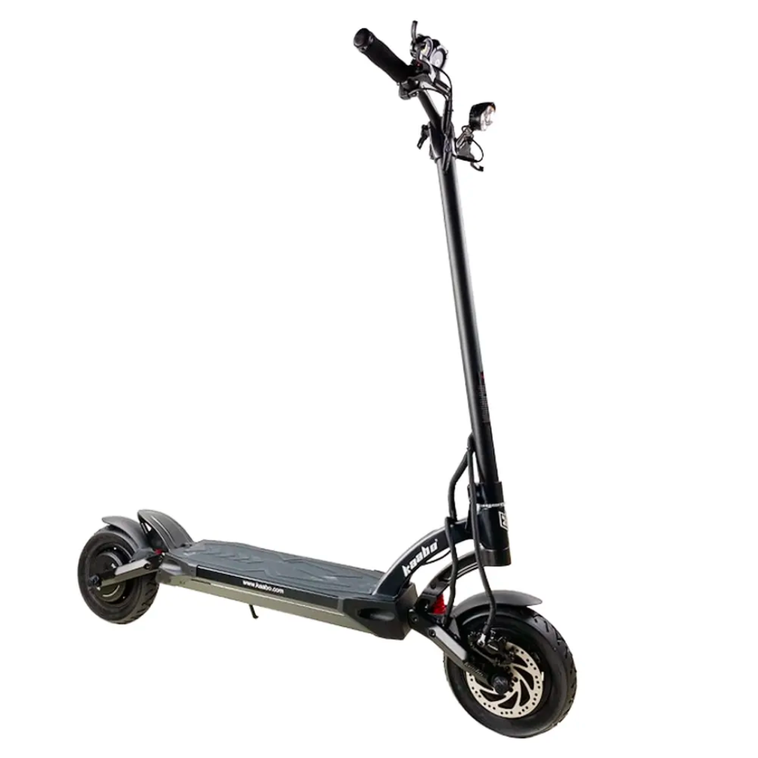 kaabo mantis 10 plus v2 black electric scooter front side right tilt