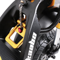 kaabo wolf king gtr max gold folding mechanism closeup