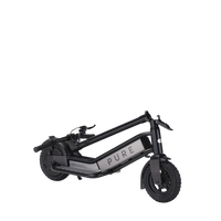 pure escape+ electric scooter black folded