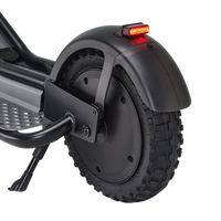 pure escape+ electric scooter black rear tyre