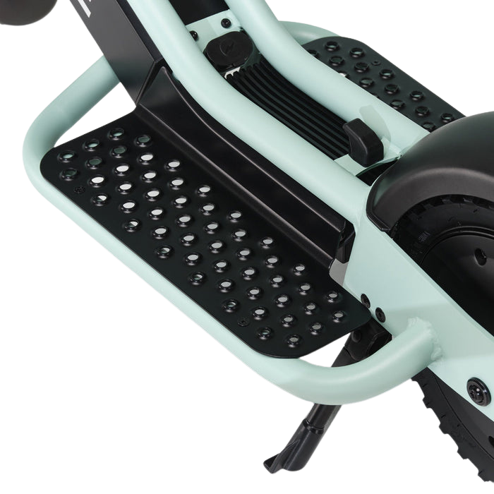 pure escape+ electric scooter green footboard