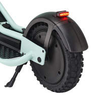 pure escape+ electric scooter green rear tyre