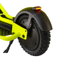 pure escape+ electric scooter yellow rear tyre