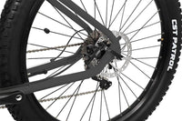 benelli electric mountain bike wheel close up