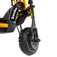 kaabo wolf king electric scooter gold front wheel