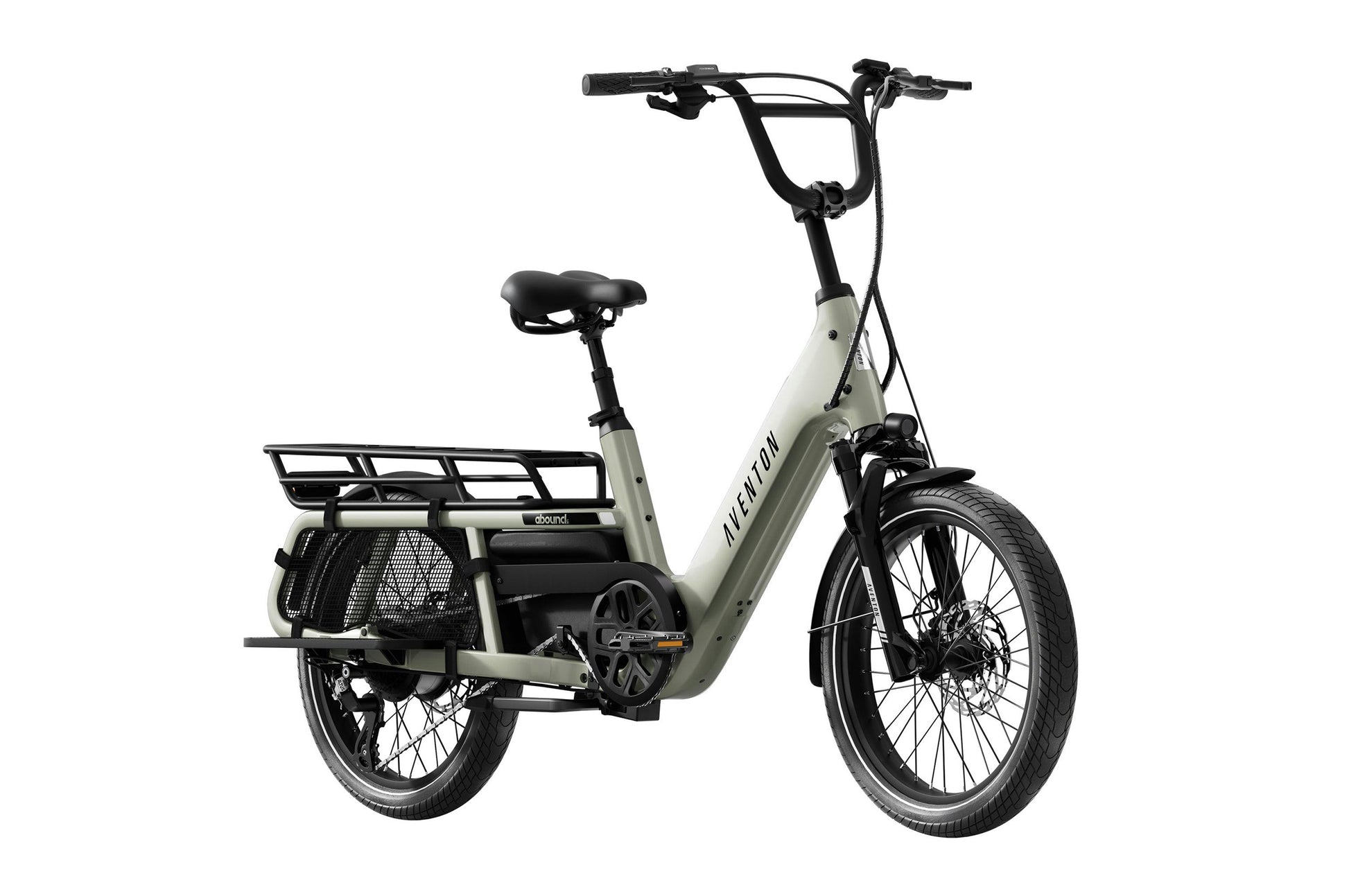 Aventon Abound LR Electric Bike Sage Front Side