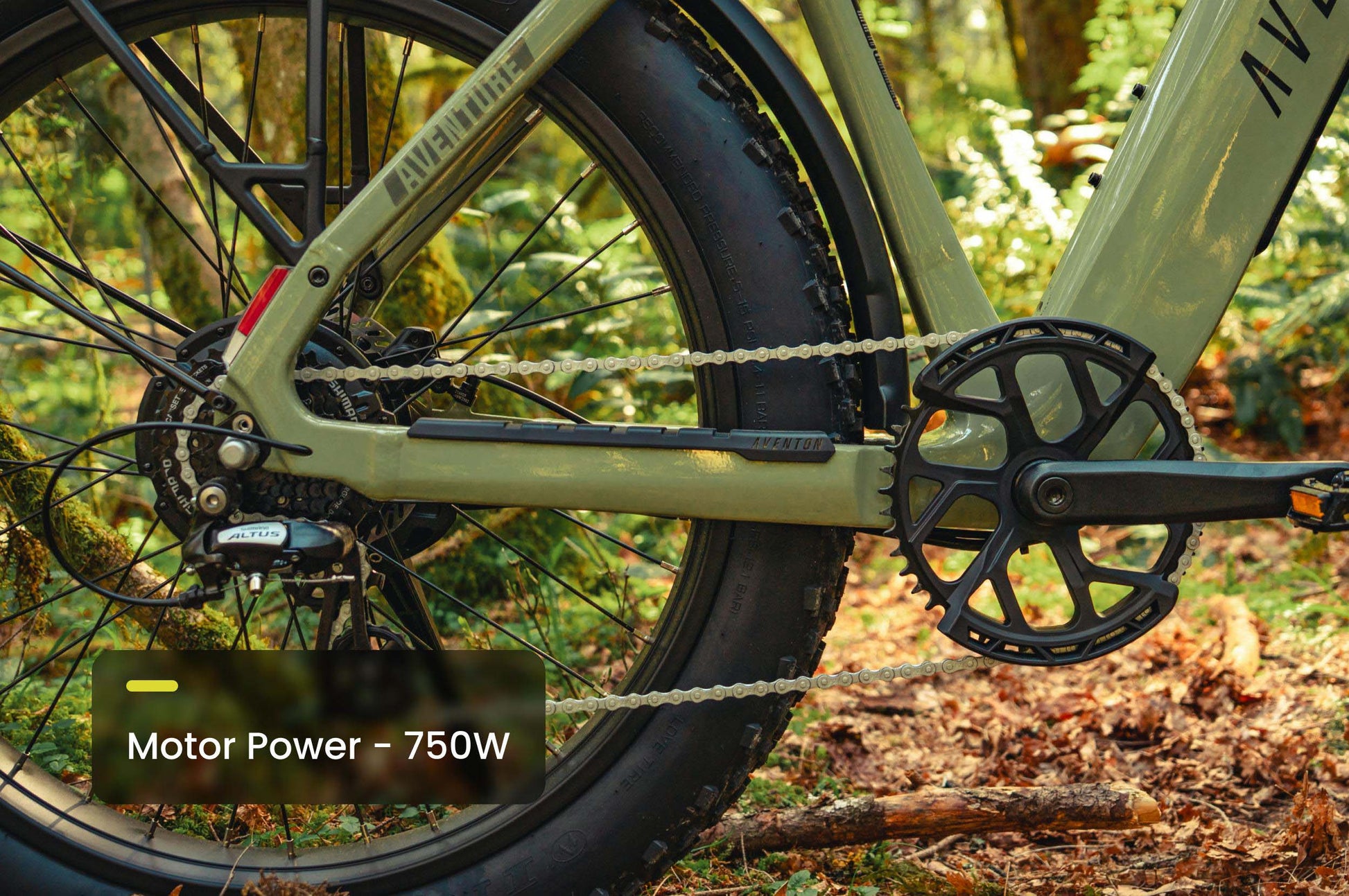 Aventon Aventure 3 Step Over Electric Bike Feature Motor