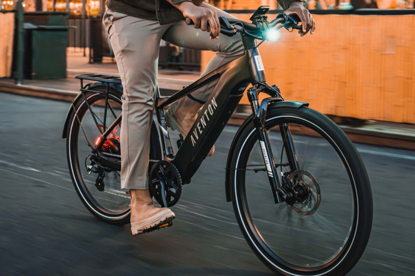 Aventon Level.3 Lifestyle Matte Black Riding Shops