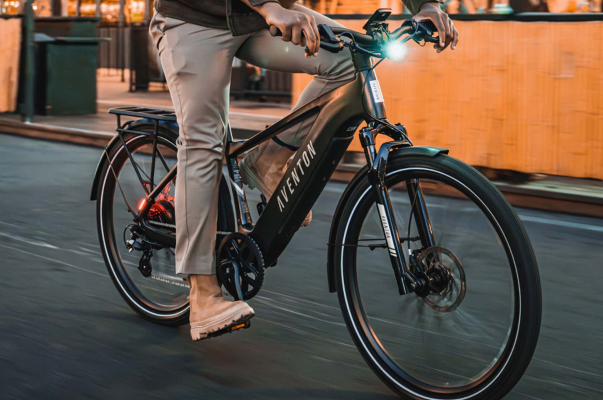 Aventon Level.3 Lifestyle Matte Black Riding Shops