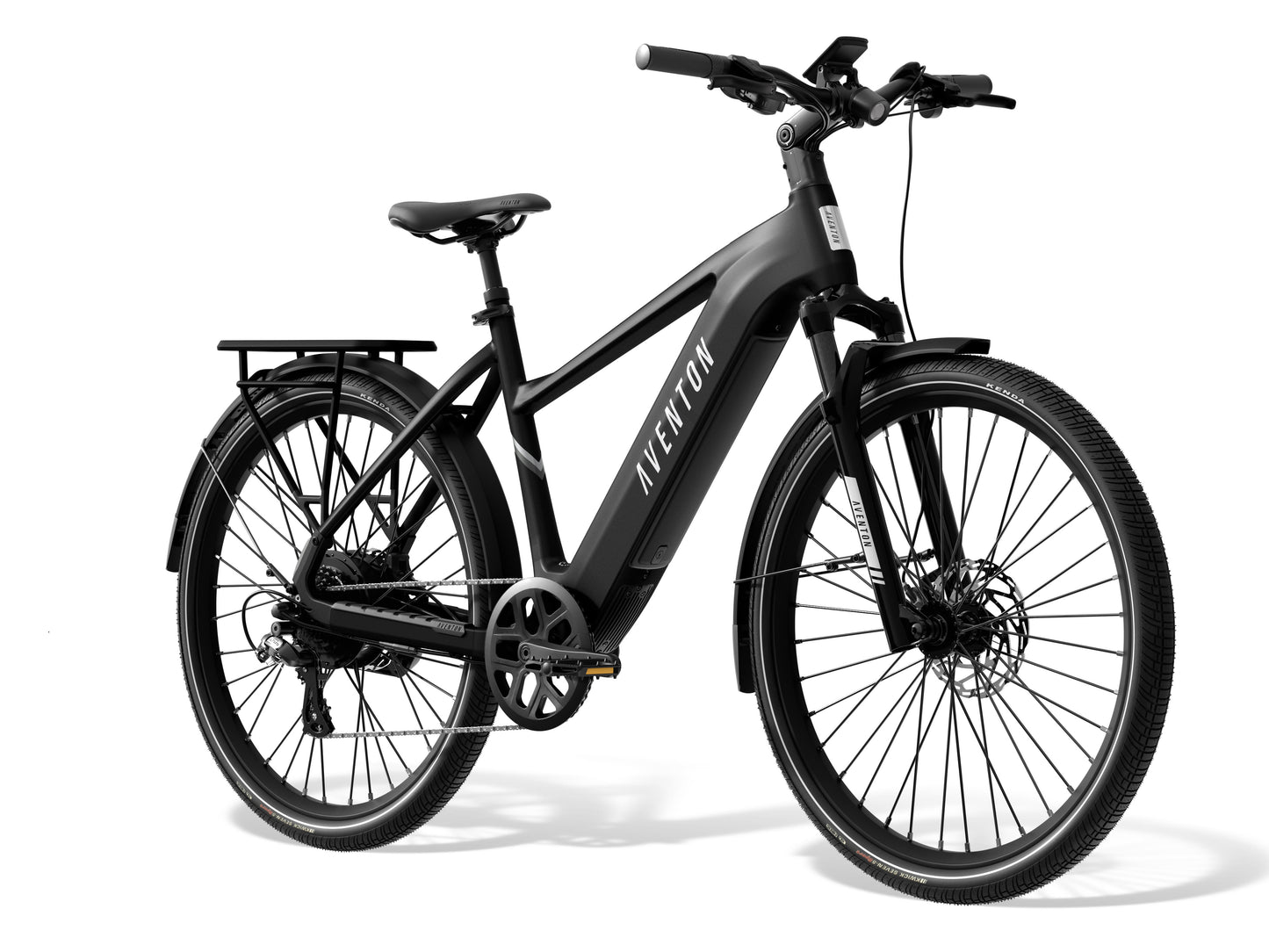 Aventon Level.3 Step-Over Electric Bike Matte Black Front Side