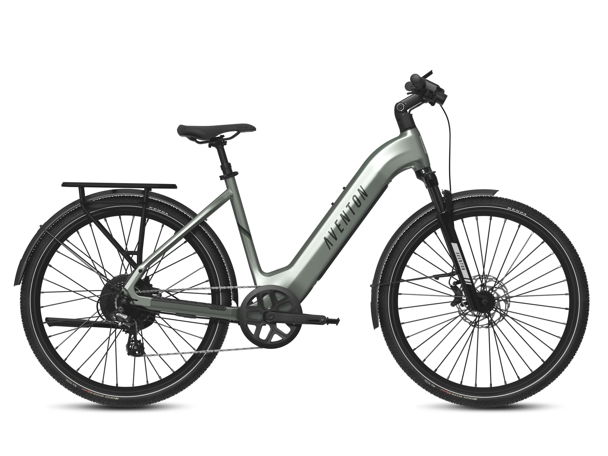 Aventon Level.3 Step-Through Electric Bike Glacier Mint Side