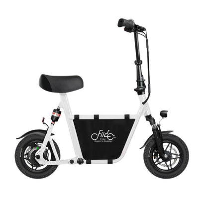 Fiido Q1S Folding Electric Scooter White with Basket