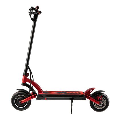 kaabo mantis 10 plus v2 red electric scooter side