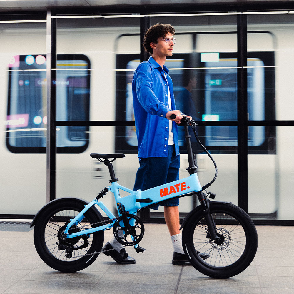 MATE Fusion Folding Electric Bike Lifestyle Commute