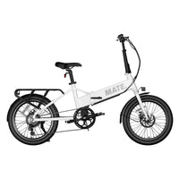 MATE Go+ Folding Electric Bike Cloud Mist Side