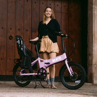 MATE Go+ Folding Electric Bike Lifestyle Blush