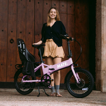 MATE Go+ Folding Electric Bike Lifestyle Blush