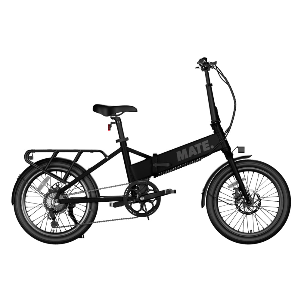 MATE Go+ Folding Electric Bike Subdued Black Side