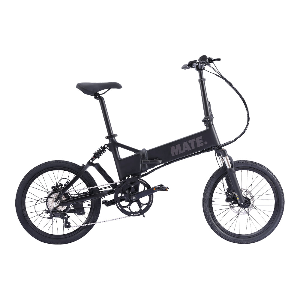 MATE Icon Folding Electric Bike Subdued Black Side Right