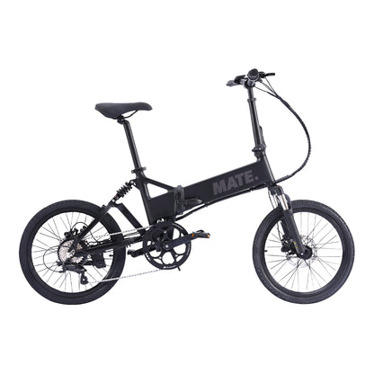 MATE Icon Folding Electric Bike Subdued Black Side Right