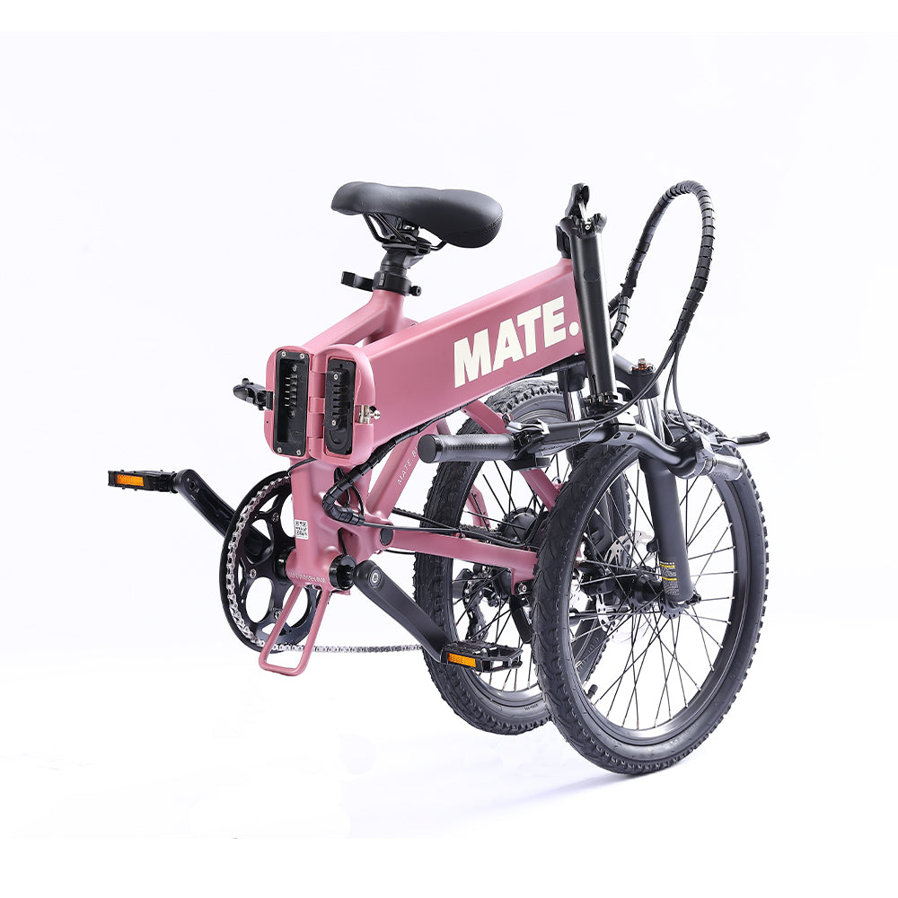 MATE Icon Folding Electric Bike Soft Bloom Folded