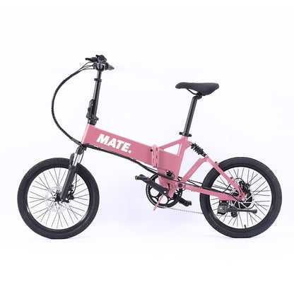 MATE Icon Folding Electric Bike Soft Bloom Side Left