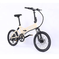MATE Icon Folding Electric Bike Ivory Moon Front Side Right