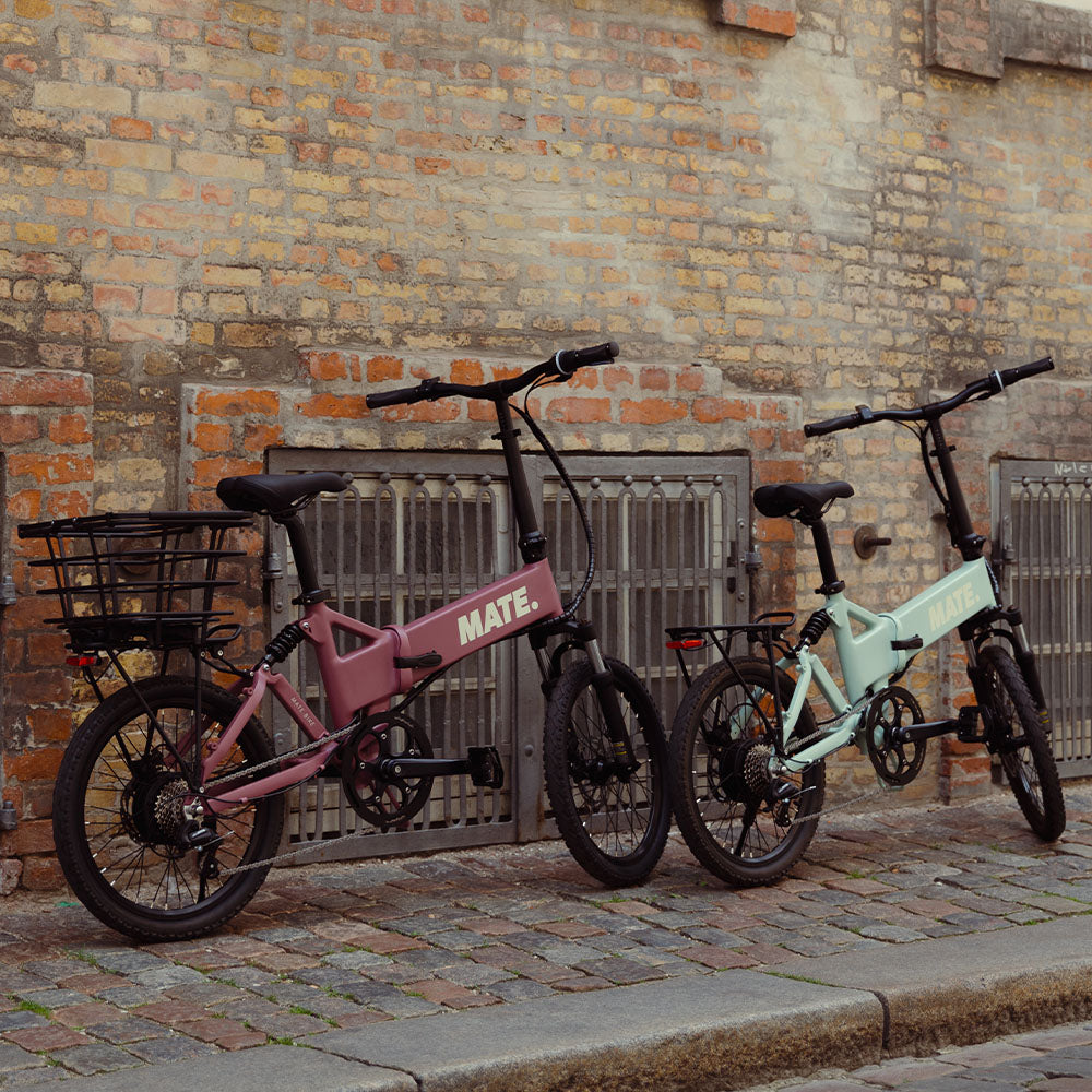 MATE Icon Folding Electric Bike Lifestyle Static Pair