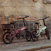 MATE Icon Folding Electric Bike Lifestyle Static Pair