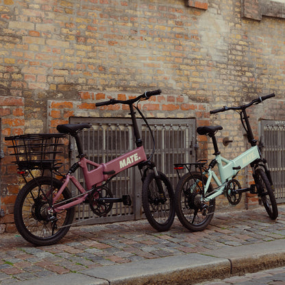 MATE Icon Folding Electric Bike Lifestyle Static Pair