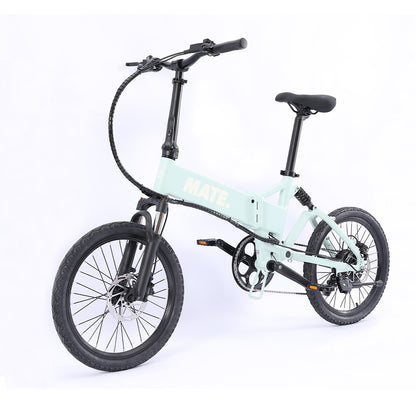 MATE Icon Folding Electric Bike Marina Breeze Front Side Left
