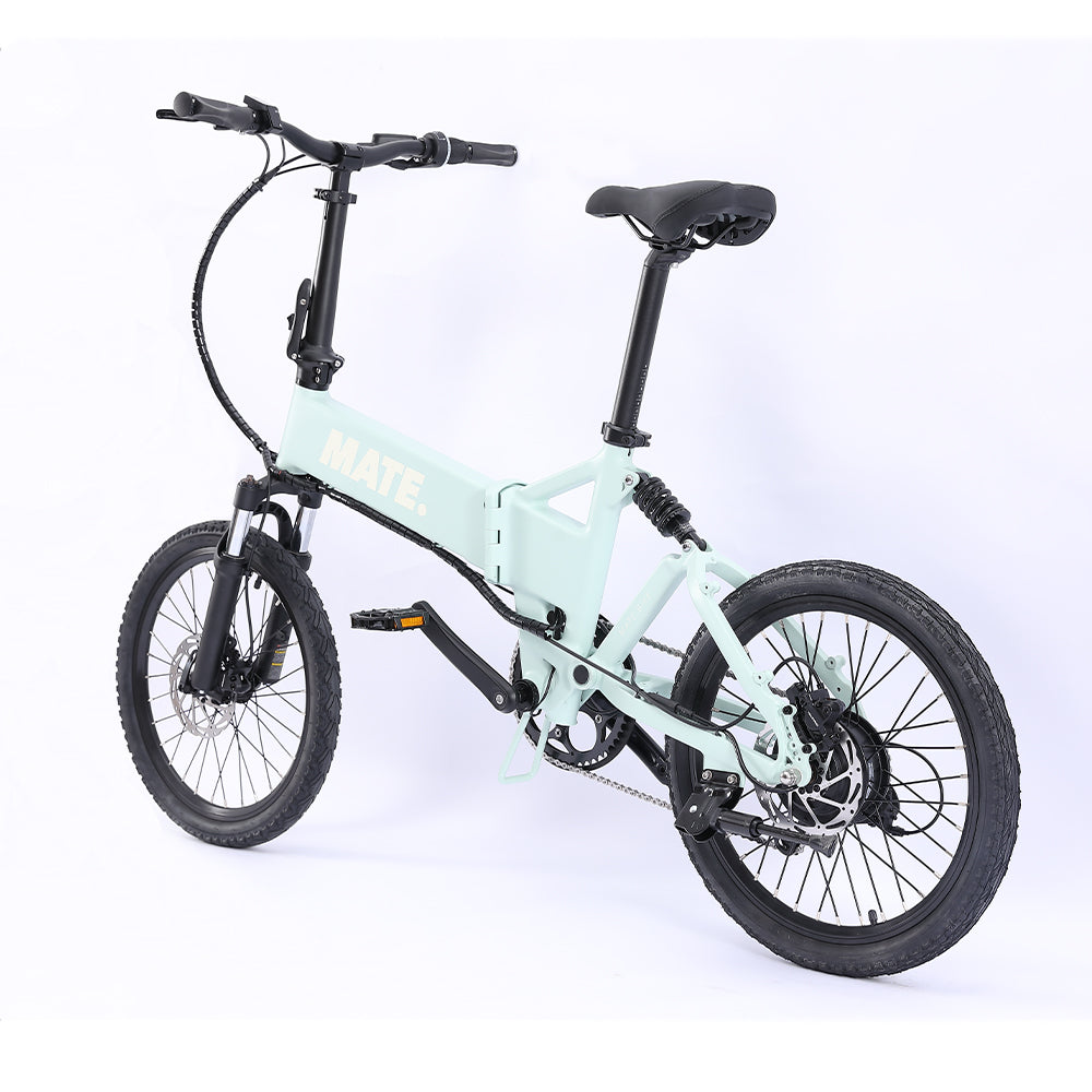 MATE Icon Folding Electric Bike Marina Breeze Rear Side Left