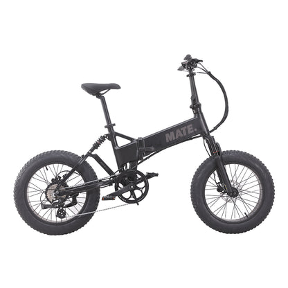 MATE X Evo Folding Electric Bike Subdued Black Side Right