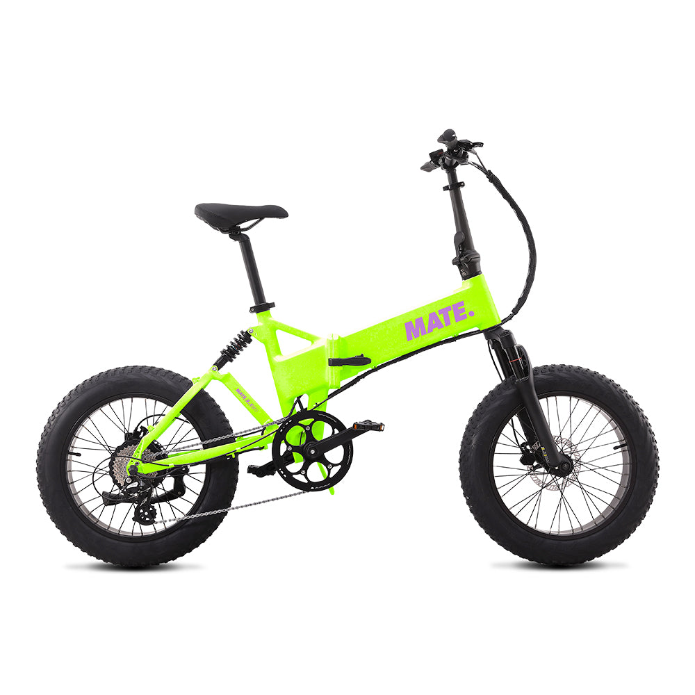 MATE X Evo Folding Electric Bike Citrus Beat Side Right