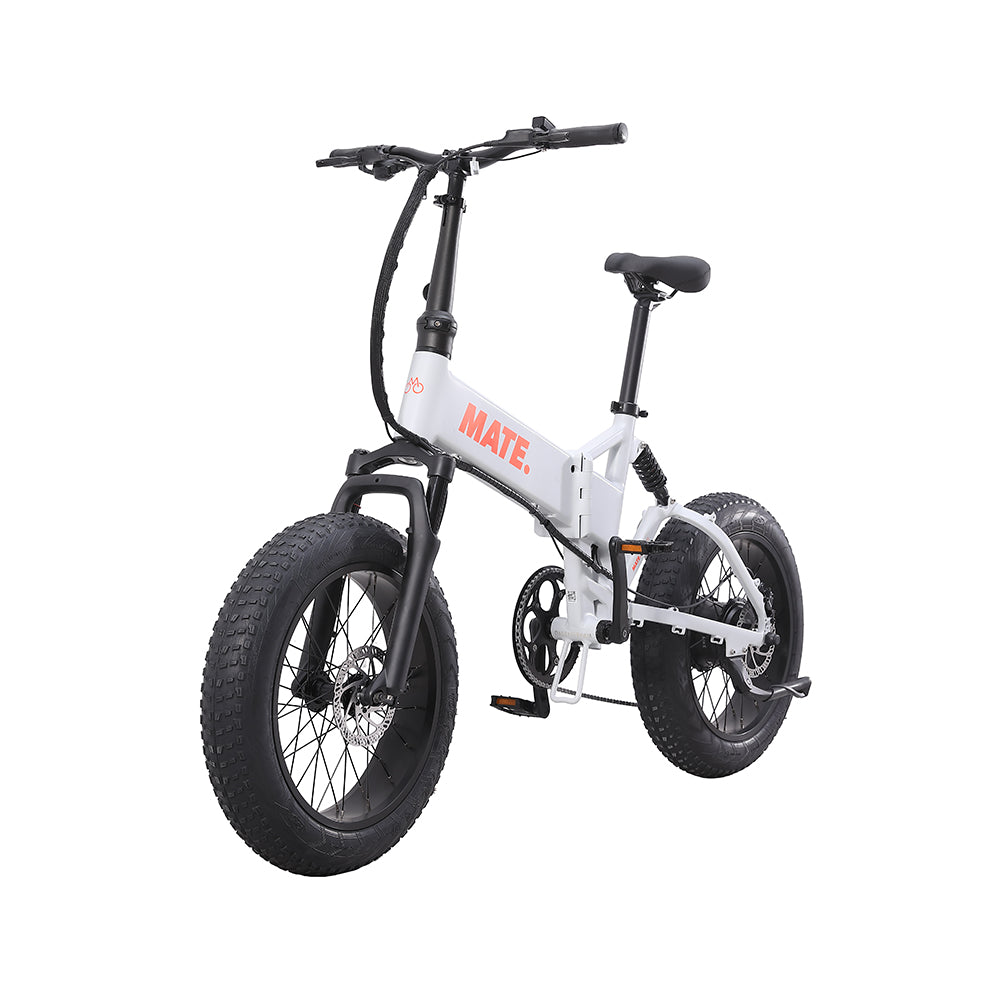 MATE X Evo Folding Electric Bike Ghost Gravity Front Side Left
