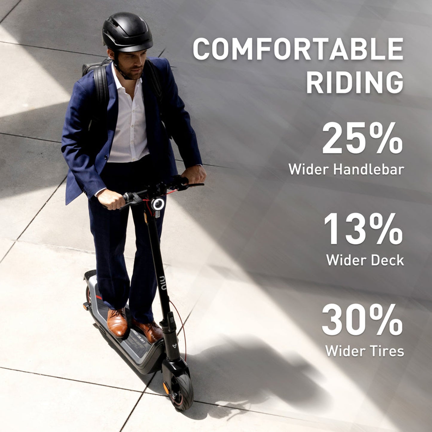 NIU KQI3 Max Electric Scooter Feature Riding