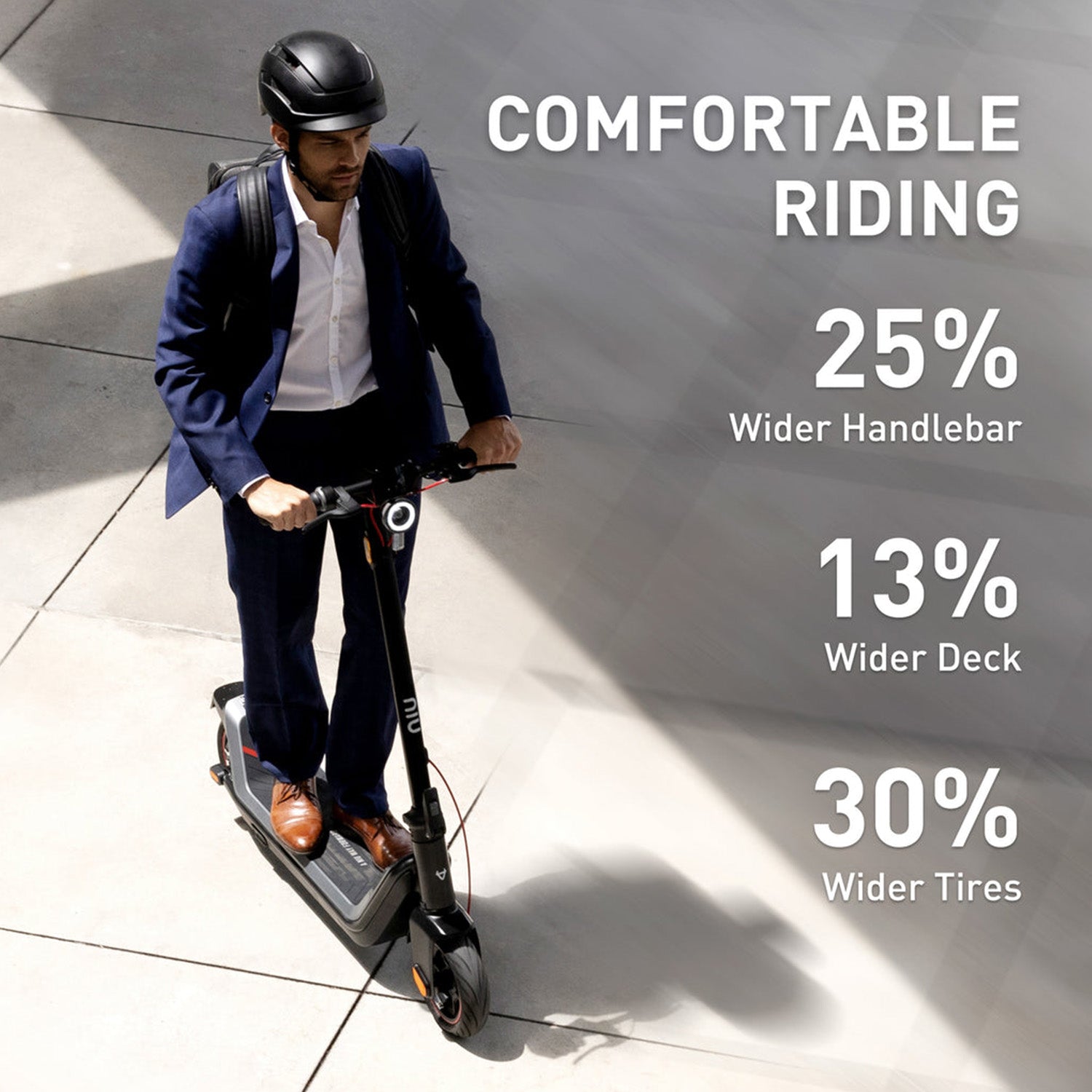 NIU KQI3 Max Electric Scooter Feature Riding