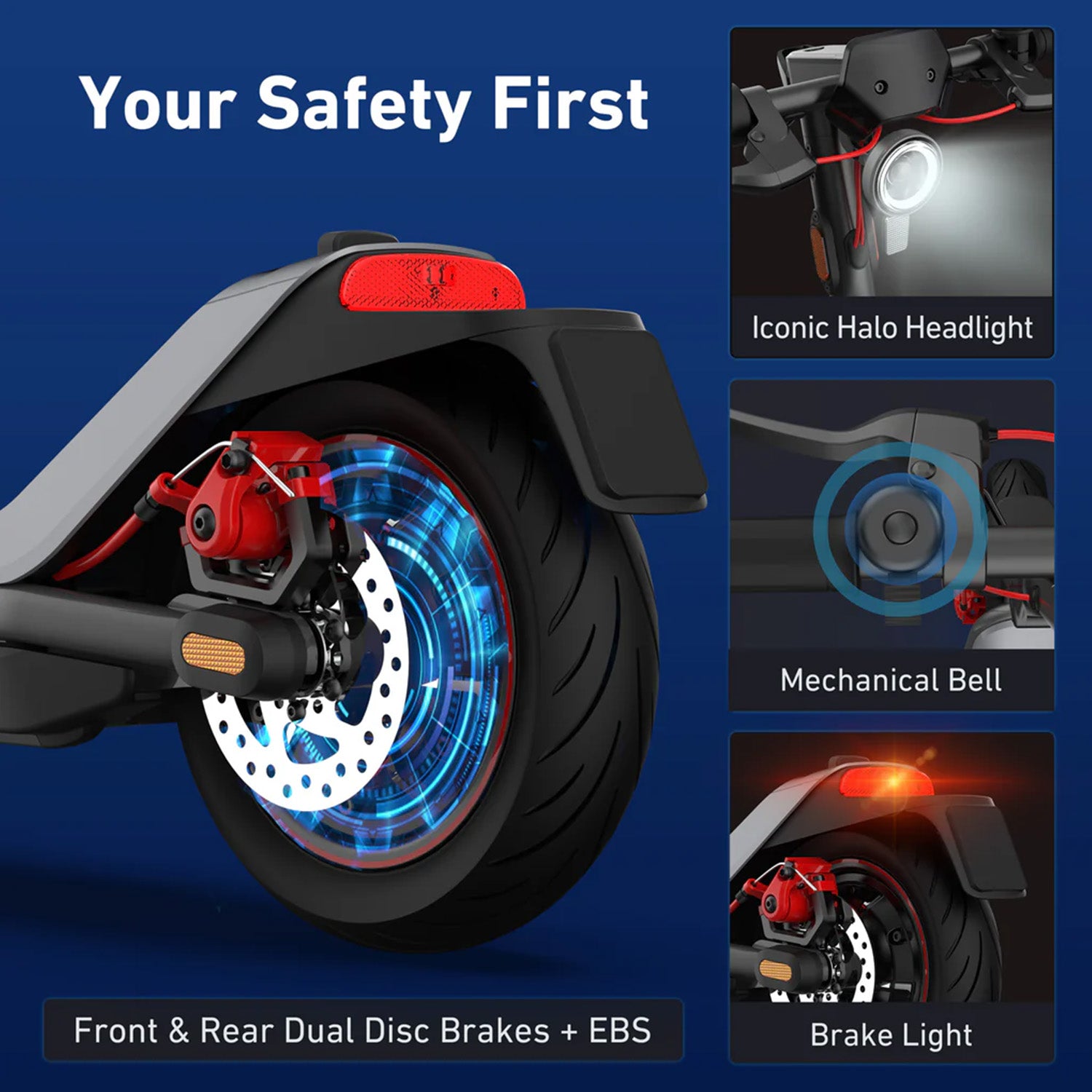 NIU KQI3 Max Electric Scooter Feature Safety