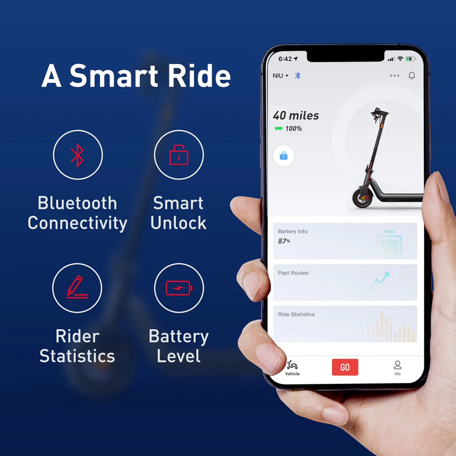 NIU KQI3 Max Electric Scooter Feature Smart Features