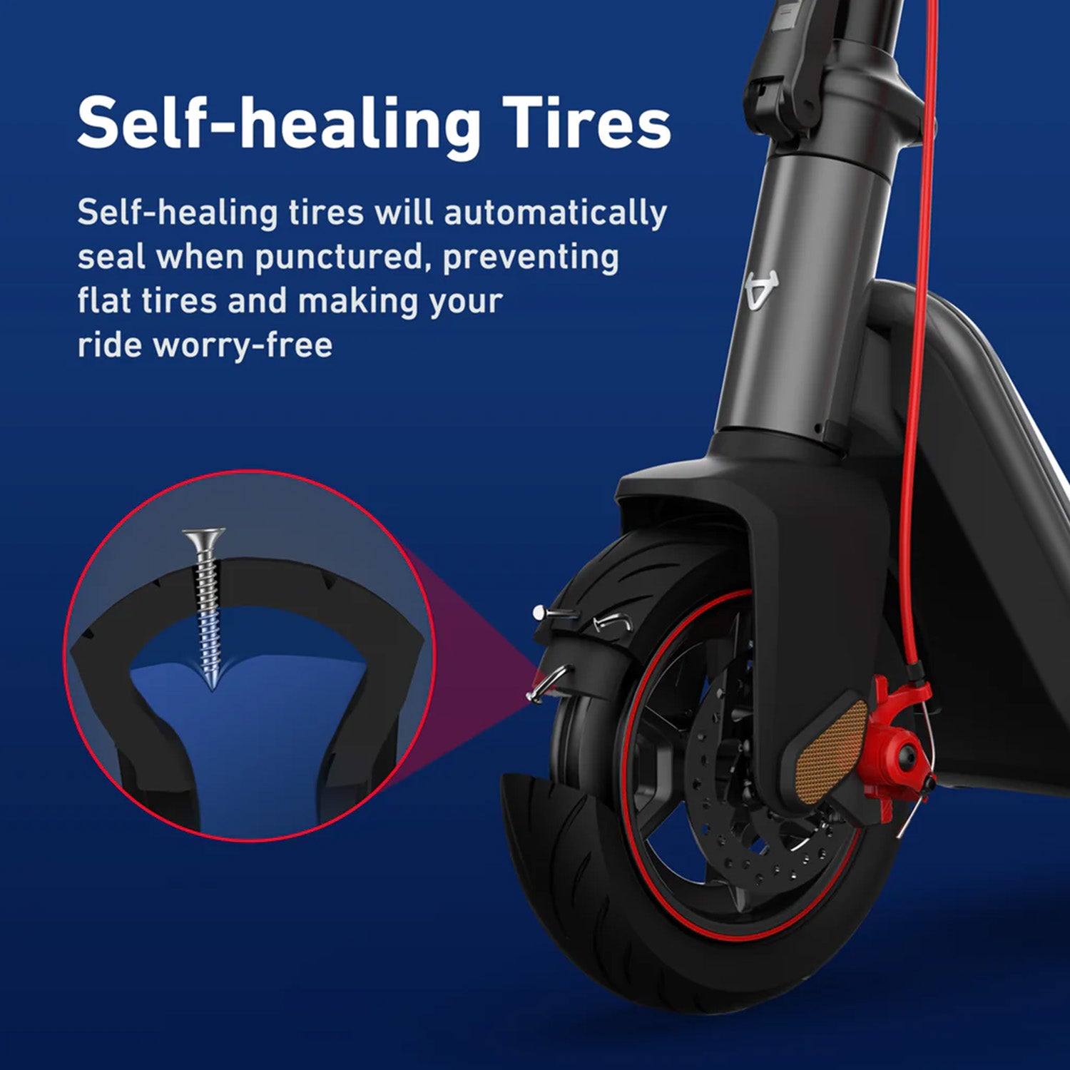 NIU KQI3 Max Electric Scooter Feature Tyres