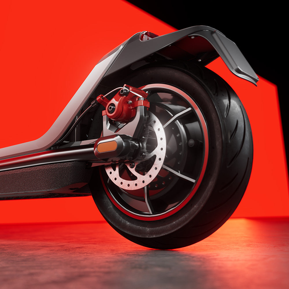 NIU KQi 300X Electric Scooter Feature Brakes