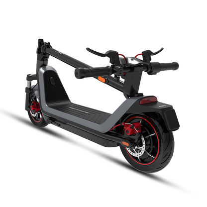 NIU KQi 300X Electric Scooter Grey Folded