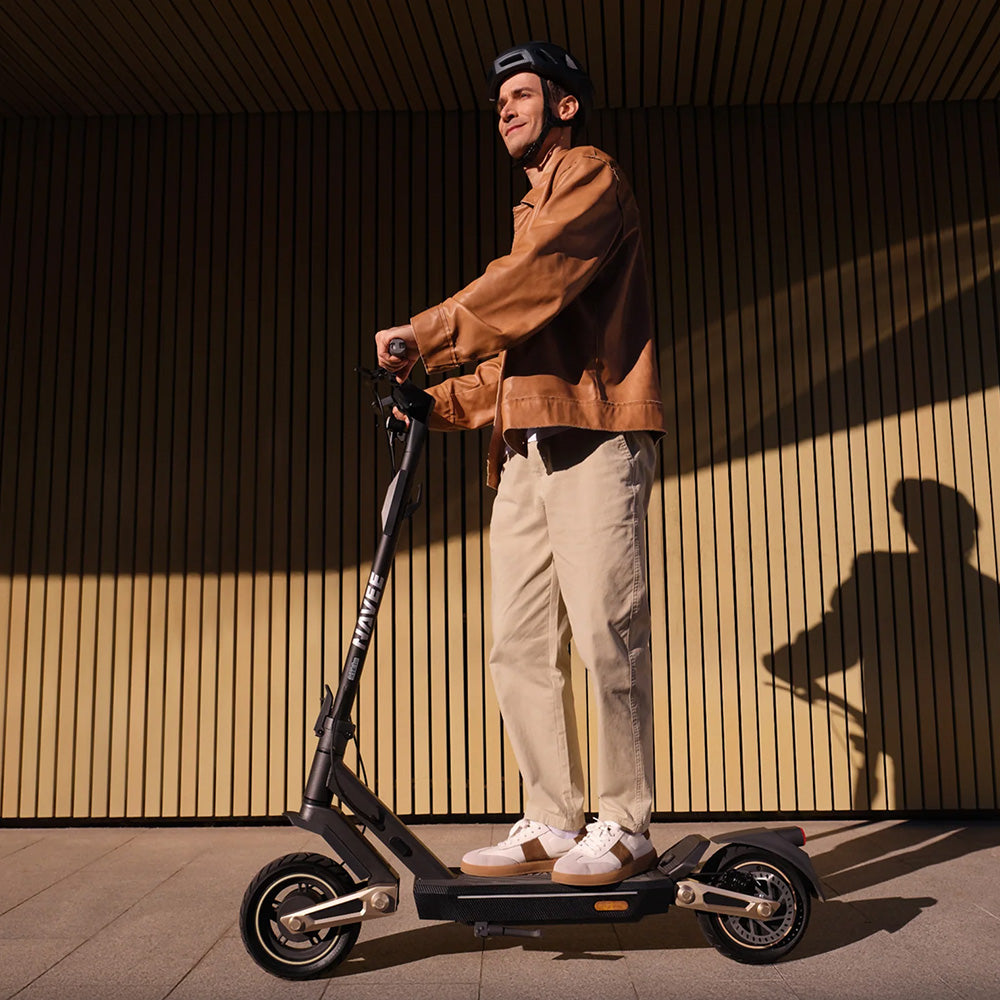 Navee ST3 Electric Scooter Lifestyle Riding Side